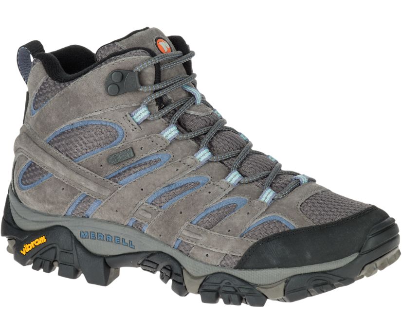 Buty Merrell Moab 2 Mid Wasserdicht Wide Width - Buty Trekkingowe Damskie Merrell - Szare [EOUAS-235